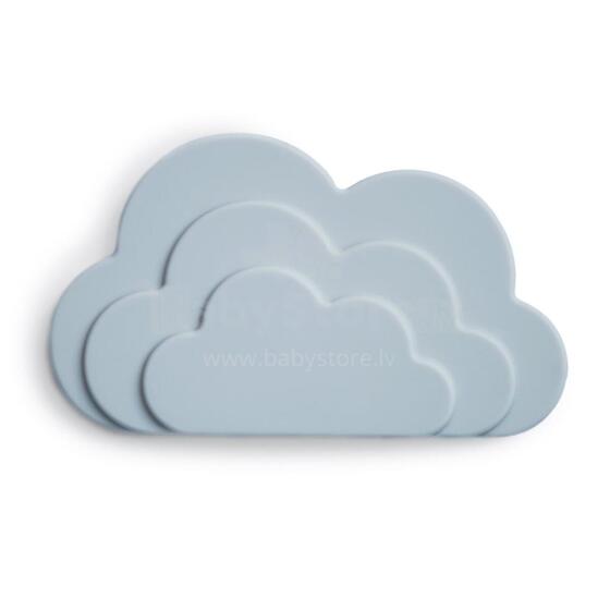 Mushie  Silicone Teether Cloud Art.2560285 Silicone rattle (100% natural)