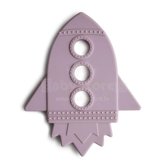 Mushie  Silicone Teether Rocket Art.2560456 Silicone rattle (100% natural)