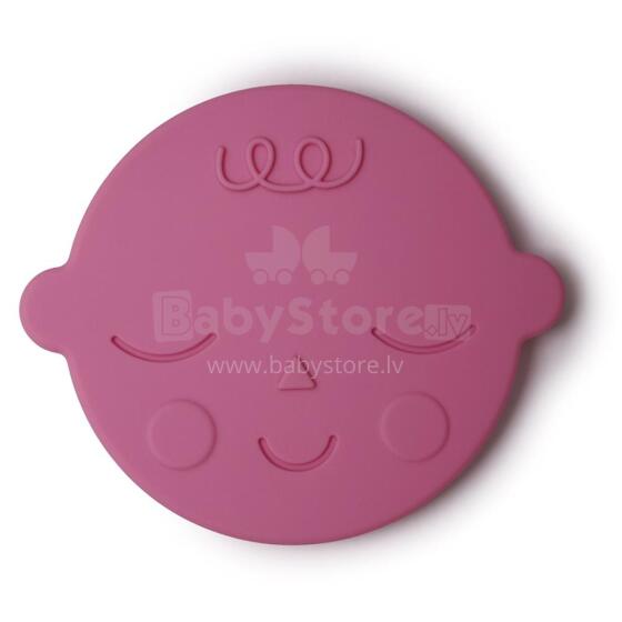 Mushie  Silicone Teether Face Art.2560319 Silicone rattle (100% natural)