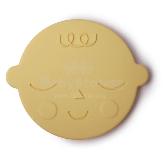 Mushie  Silicone Teether Face Art.2560320 Silicone rattle (100% natural)