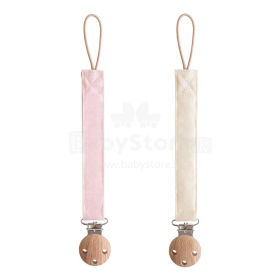 Mushie Linen Pacifier Clip Art.101926  Pacifier holder