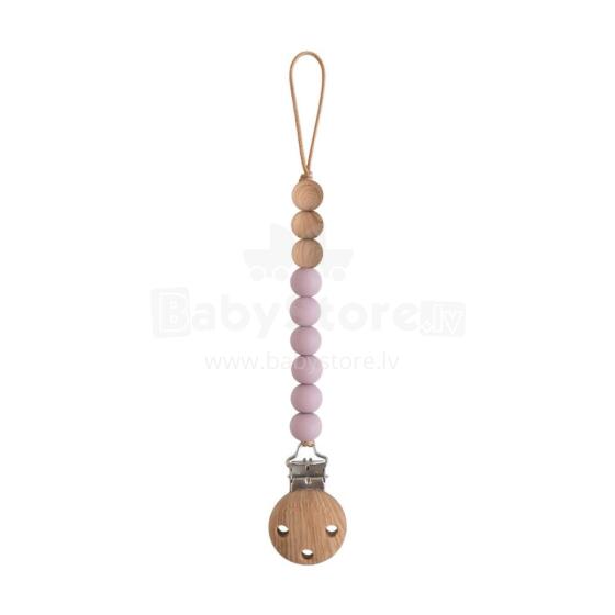 Mushie Silicone Pacifier Clip Eva Art.2090107 Mauve Pacifier holder