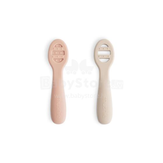 Mushie Silicone First Spoon Art.101628 Soft silicone spoon (2 pcs.)