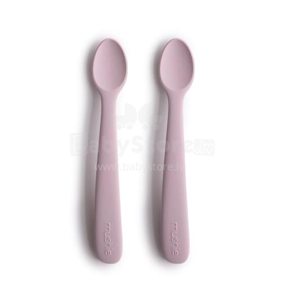 Mushie Silicone Feeding Spoon Art.2360442 Soft silicone spoon (2 pcs.)