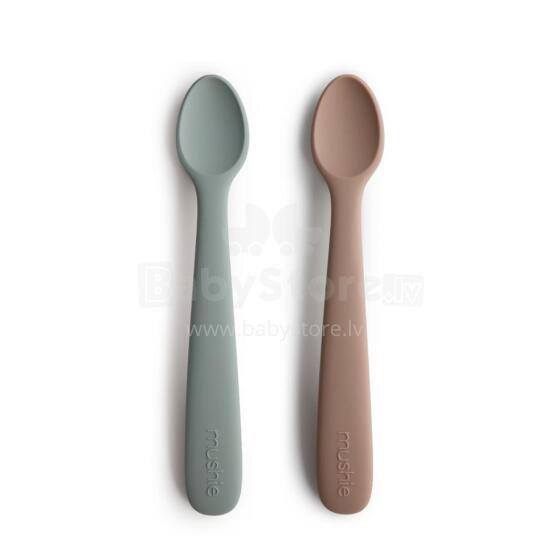 Mushie Silicone Feeding Spoon Art.2360272 Soft silicone spoon (2 pcs.)