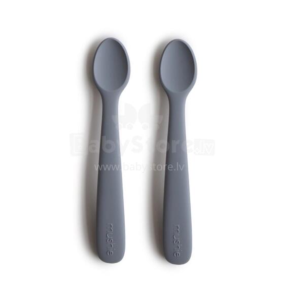 Mushie Silicone Feeding Spoon Art.2360203 Soft silicone spoon (2 pcs.)