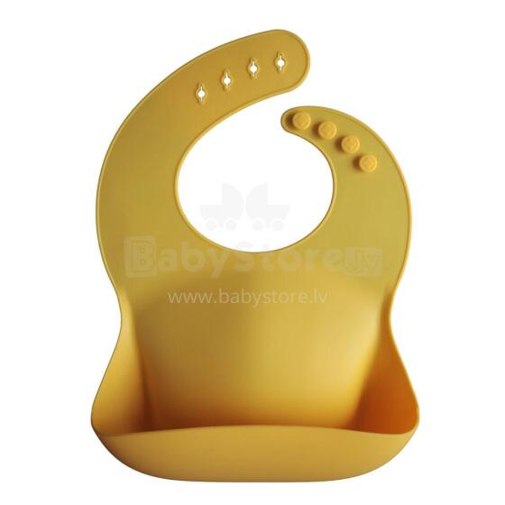 Mushie Silicone Bib Art.2500109 Yellow Silikona priekšautiņš