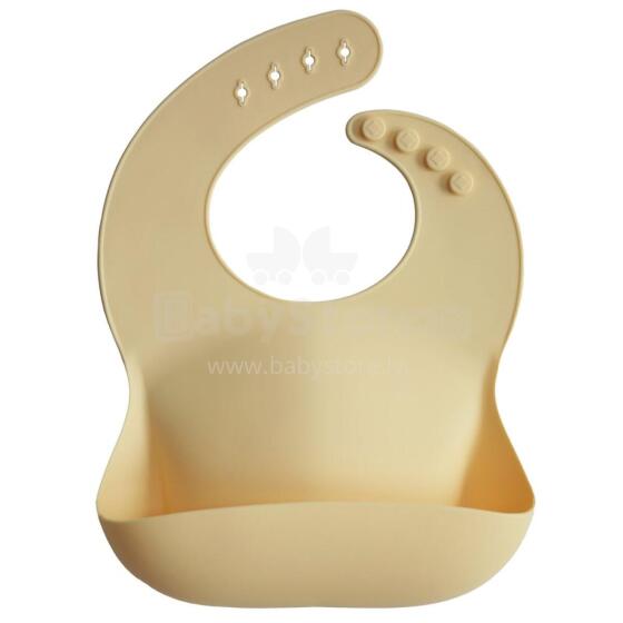 Mushie Silicone Bib Art.2500198 Yellow Silikona priekšautiņš