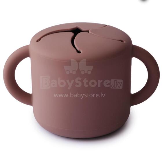 Mushie Snack Cup Silicone  Art. 2340221 Silicone container with Click Lock