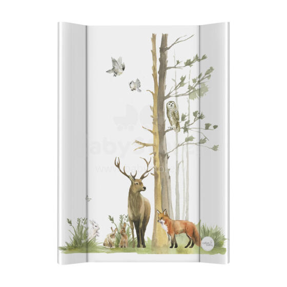 CEBA 102-000-724 Soft Contoured Changing Mat Short 50x70 Basic Woodland