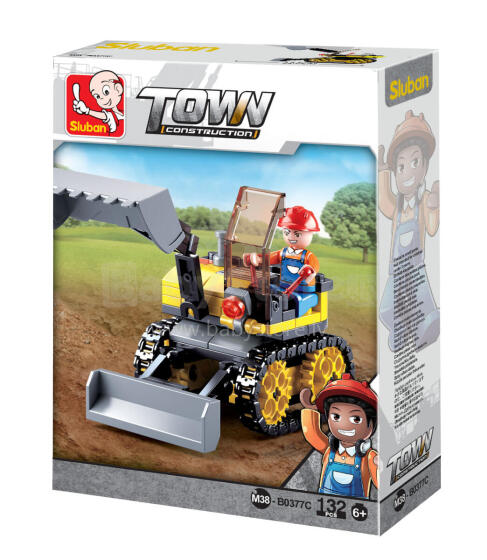 Sluban Constructor, Mini Excavator, 132 pcs.