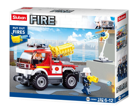 Sluban Constructor, Fire Truck, 192 pcs.