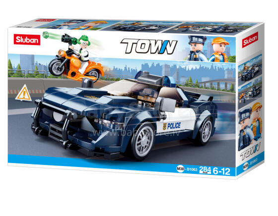 Sluban Constructor, Police Car, 284 pcs