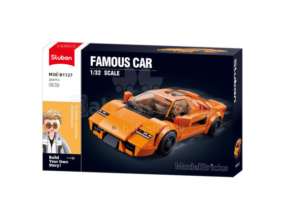 Sluban Constructor, Sports Car, 264 Pieces