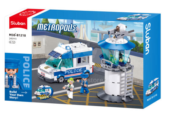 Sluban Constructor, Police Convoy and Observation Post, 245 pcs.