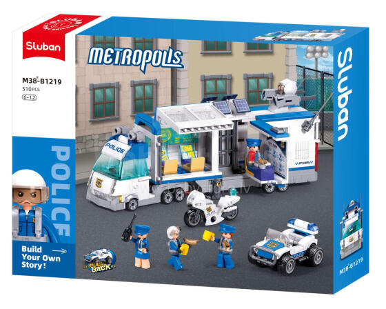 Sluban Constructor, Police Vehicle B1219, 510 pcs.