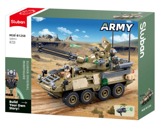 Sluban Constructor, Military Armored Vehicle Stryker ADS, 320 pcs.