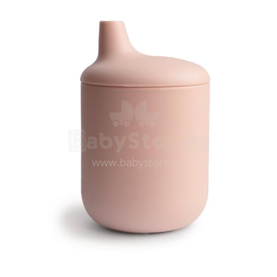Mushie Silicone Sippy Cup Art.2480019 Blush Silicone educational mug, 175 ml.