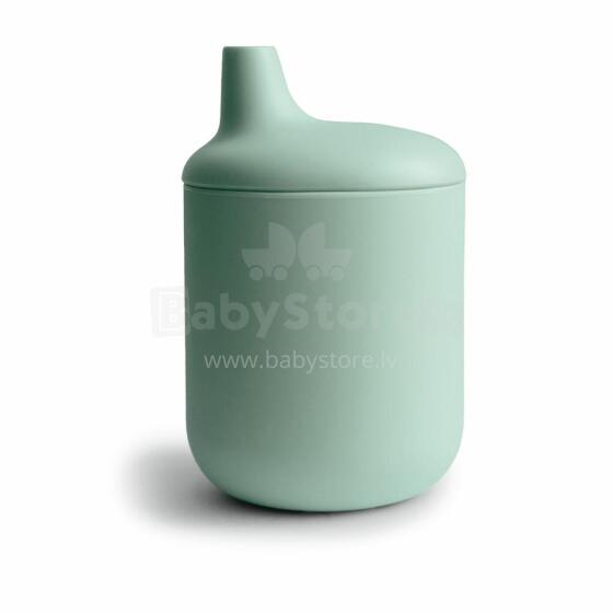 Mushie Silicone Sippy Cup Art.2480031 Cambridge Blue  Silicone educational mug, 175 ml.