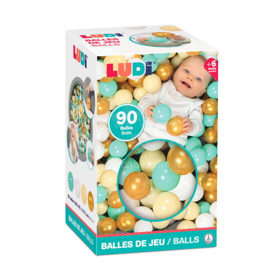 LUDI Colorful Balls, 90 pcs