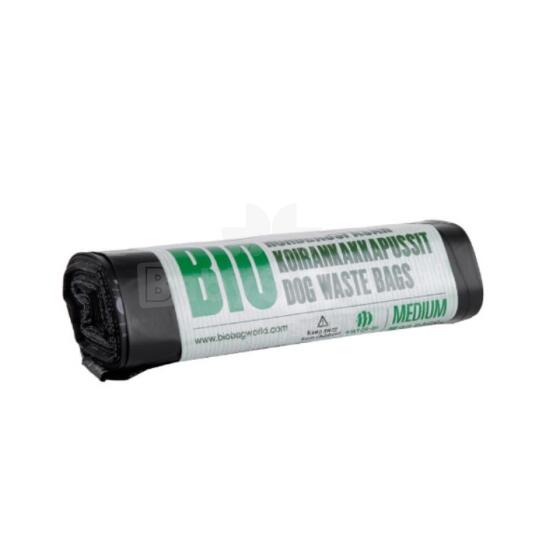 Dog waste bags compostable BioBag Dog Medium (30 pcs. per roll) 20mkr. 20x35cm black