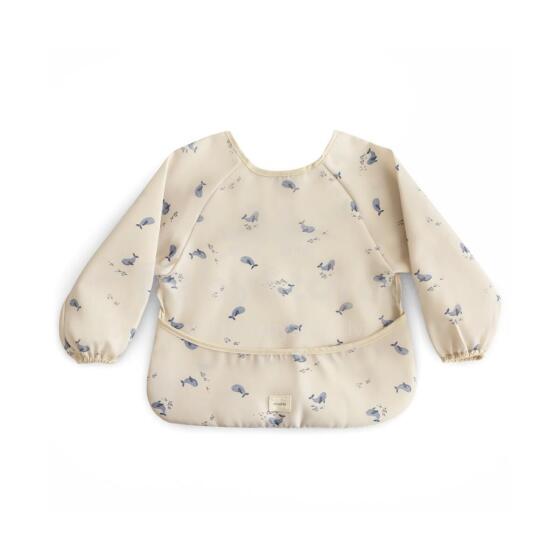 Mushie Long Sleeve Bib Art.101903 Whales
