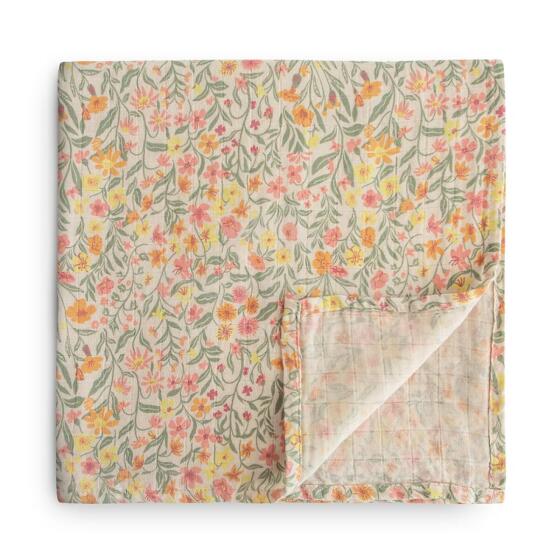 Mushie Muslin Swaddle Art.101738 Pastel Blooms