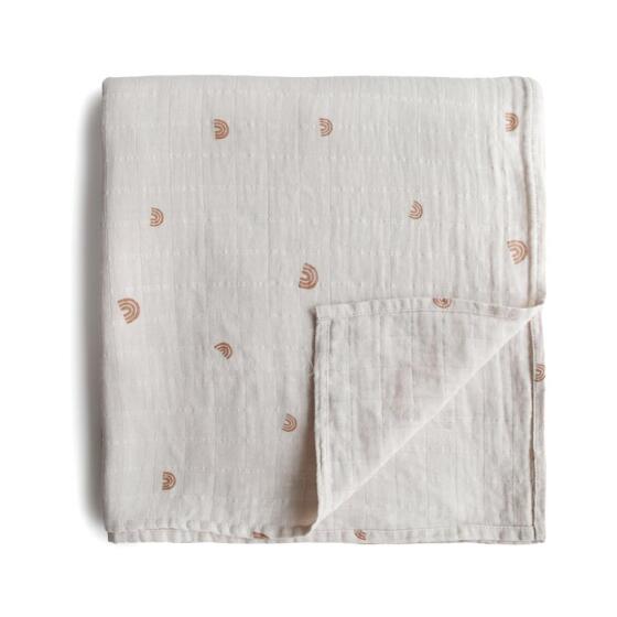 Mushie Muslin Swaddle Art.2200229 Rainbow