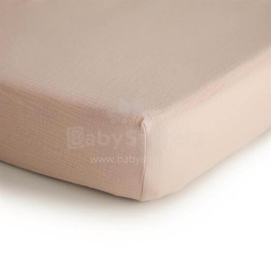 Mushie Cotton Sheet   Art.2216019 Blush