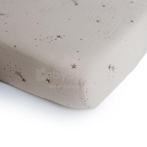 Mushie Crib Cotton Sheet  Art.2216245 Falling Star