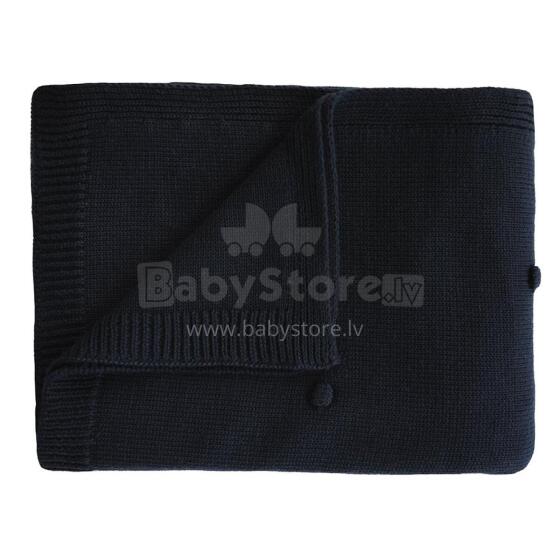 Mushie Knitted Baby Blanket  Art.2180337 Dark Navy