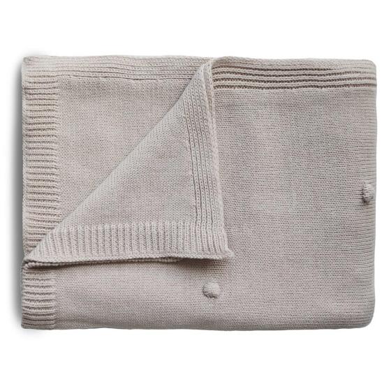 Mushie Knitted Baby Blanket  Art.2180339 White Melange