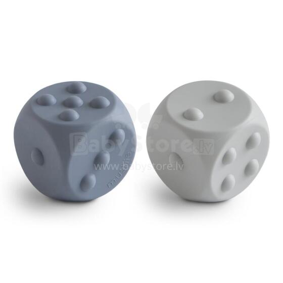 Mushie Dice Press Toy Art.100216 Silicone rattle (100% natural)