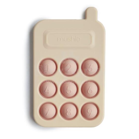 Mushie Phone Press Toy Art.2860019 Silicone rattle (100% natural)