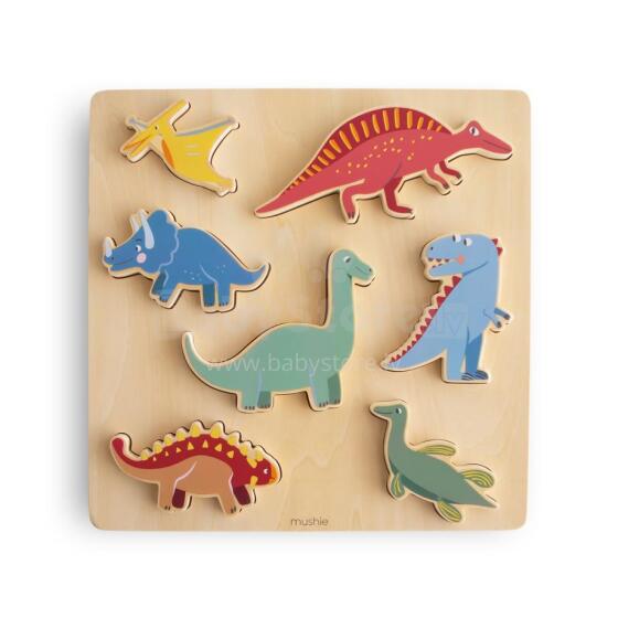 Mushie Wooden Puzzle  Art.101589 Dino