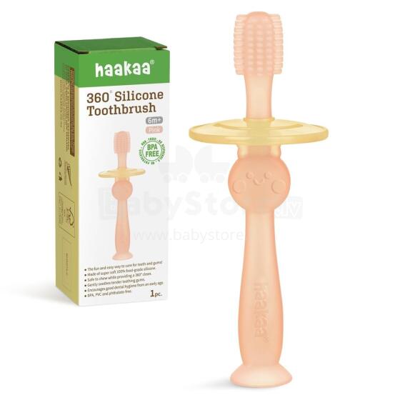 Haakaa 360° Silicone Toothbrush  Art.BHK075-BP first silicone toothbrush