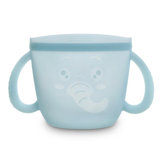 Haakaa Snack Cup Silicone Elephant Art.UTE110-MB Silicone container with Click Lock