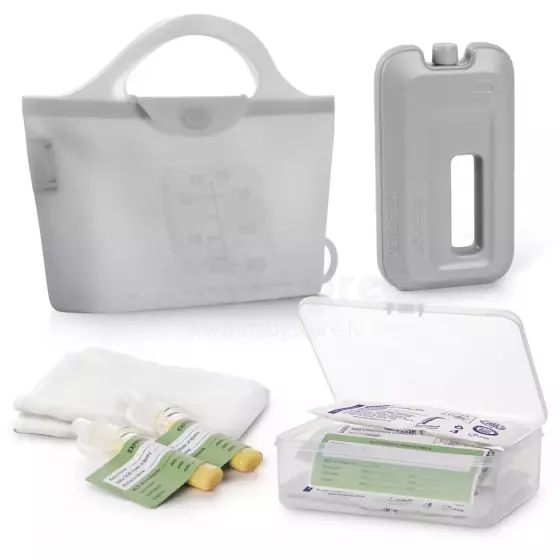 Haakaa Colostrum Essentials Pack Art.MHK208 Colostrum Essentials Pack - 4ml Collector (6pcs) + 750ml Steriliser Bag + Ice Brick