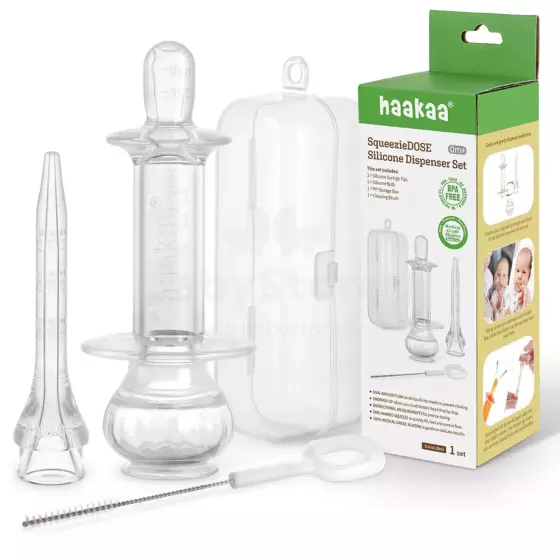 Haakaa SqueezieDOSE Silicone Dispenser Set Art.MHK200