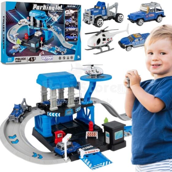 WOOPIE Police Parking Garage Set 43 pcs