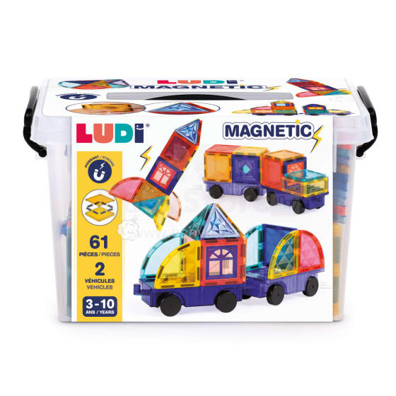 LUDI Magnetic Constructor with Wheels