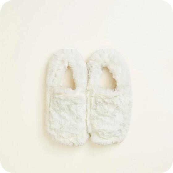 Warmies - Heatable Slippers - Cream (in box)