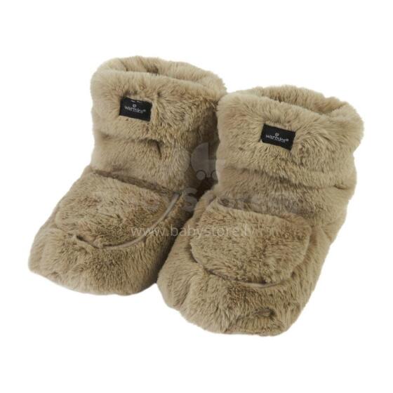 Warmies - Heatable Luxury Boots - Latte