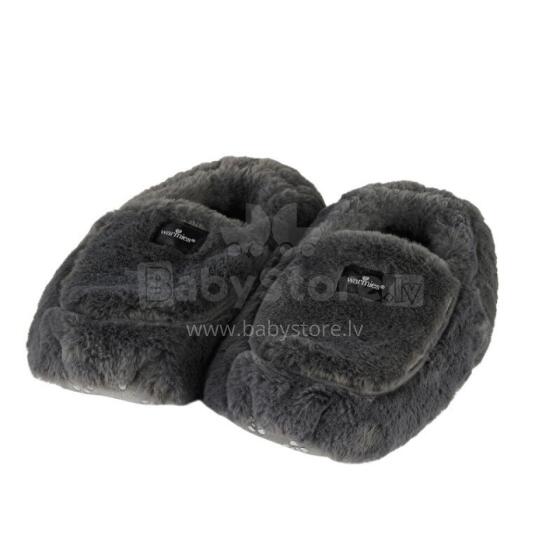 Warmies - Heatable Luxury Slippers - Steel Grey