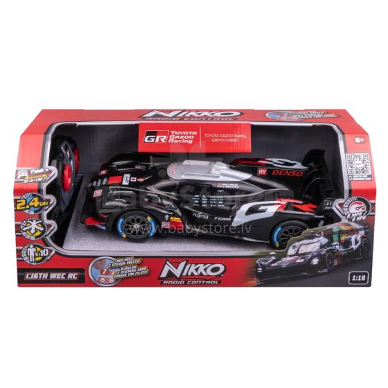 NIKKO Radiovadāma automašīna Toyota GR WEC GR010 Hybrid, mērogs 1:16