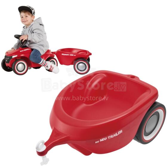 BIG Trailer for Bobby Car Neo Red