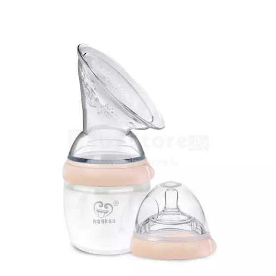 Haakaa Breast Pump Gen.3 Art.GBHK022-P Peach Mātes piena savācējs +knupītīs barošanai,160ml