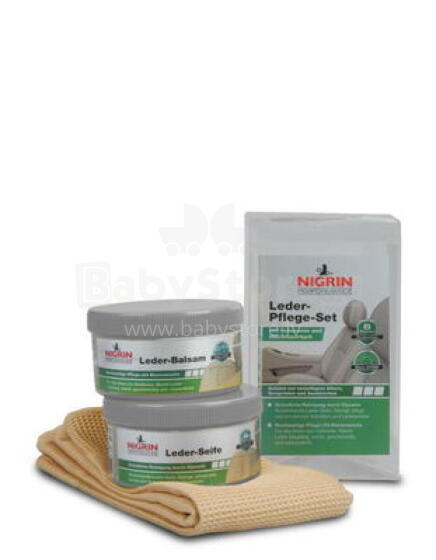 NIGRIN Performance Leather Care Set Soap + Balm (2 × 250 ml)