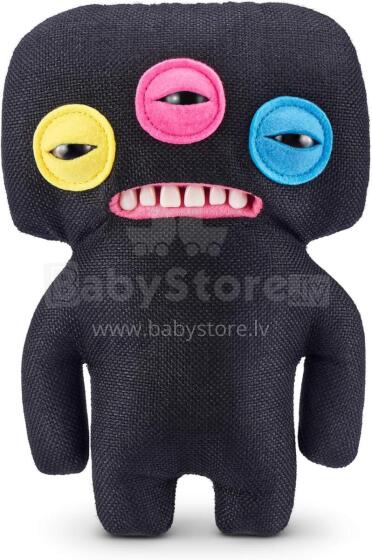 Fuggler Laboratory Misfits by ZURU Funny Ugly Monster Plush Collectible Toy - Annoyed Alien - black, kids soft toy