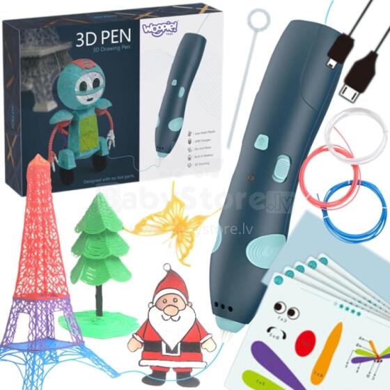 WOOPIE 3D Drukarka-Długopis Pen Bezpieczny Wkłady Usb
